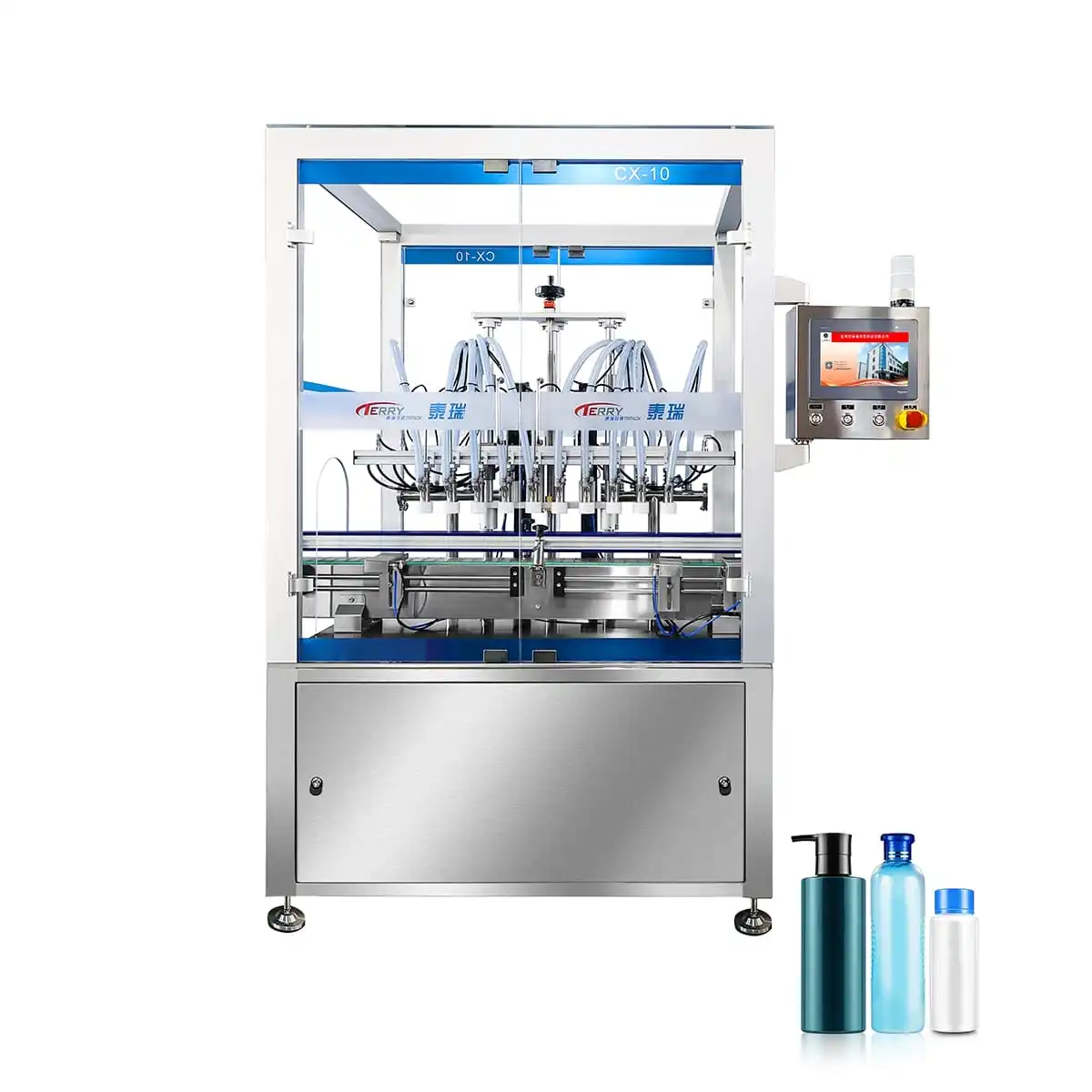 TR-CX Inline Automatic Flip Bottle Air Rinsing Machine