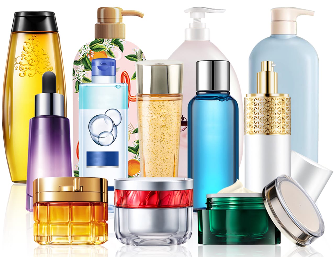 applicable bottles for TRPACK Linear Integrated Cosmetic Filling and Capping Machine