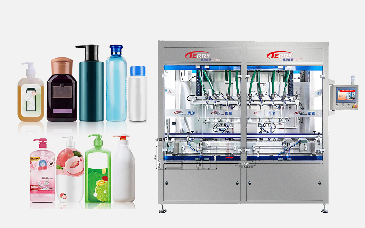 TRPACK Fully automatic shampoo filling machine