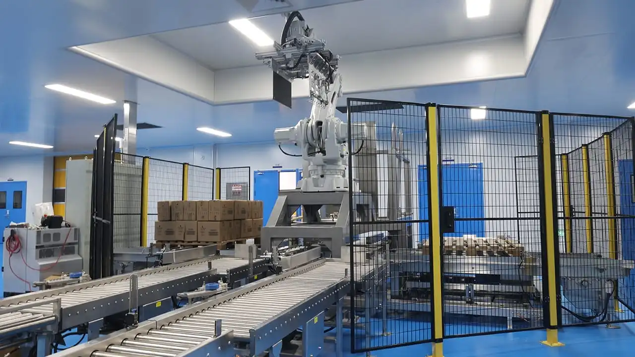 Spider-Hand Bottle Handling Machine, High-Viscosity Filling Machine, Servo Capping Machine Project Site (4)