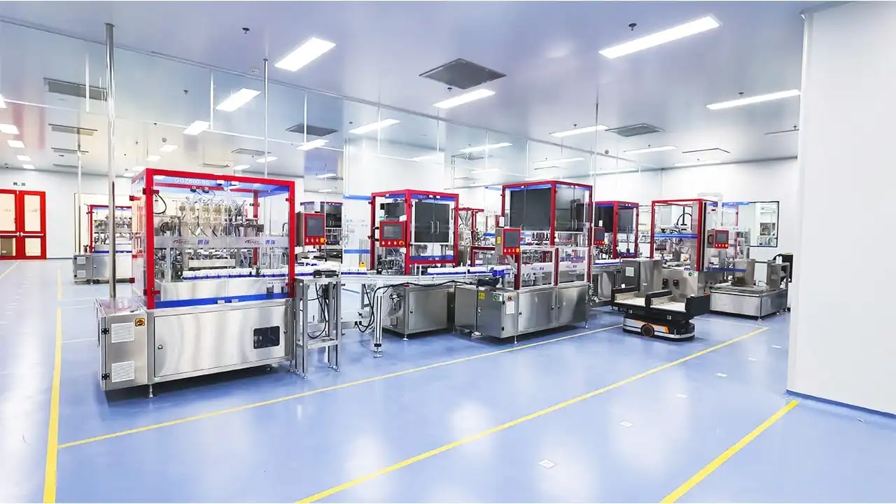 Avg Transportation Trolley, Bottle Picking And Mold Loading Machine, Water And Lotion Line, Carton Machine Project Site (1)