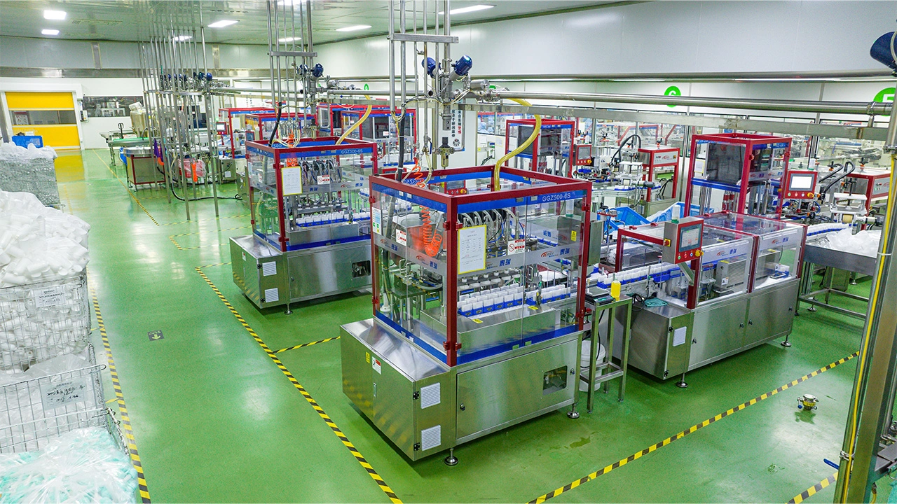 Automatic Tube Feeding Machine, Fully Automatic Turntable Machine, Filling, Capping And Sealing Integrated Machine Project Site (1)