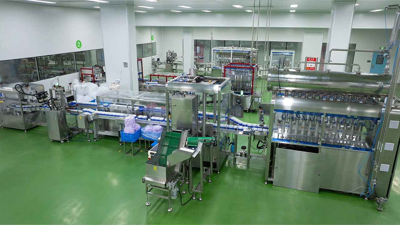 Automatic Tube Feeding Machine, Fully Automatic Turntable Machine, Filling, Capping And Sealing Integrated Machine Project Site (2)