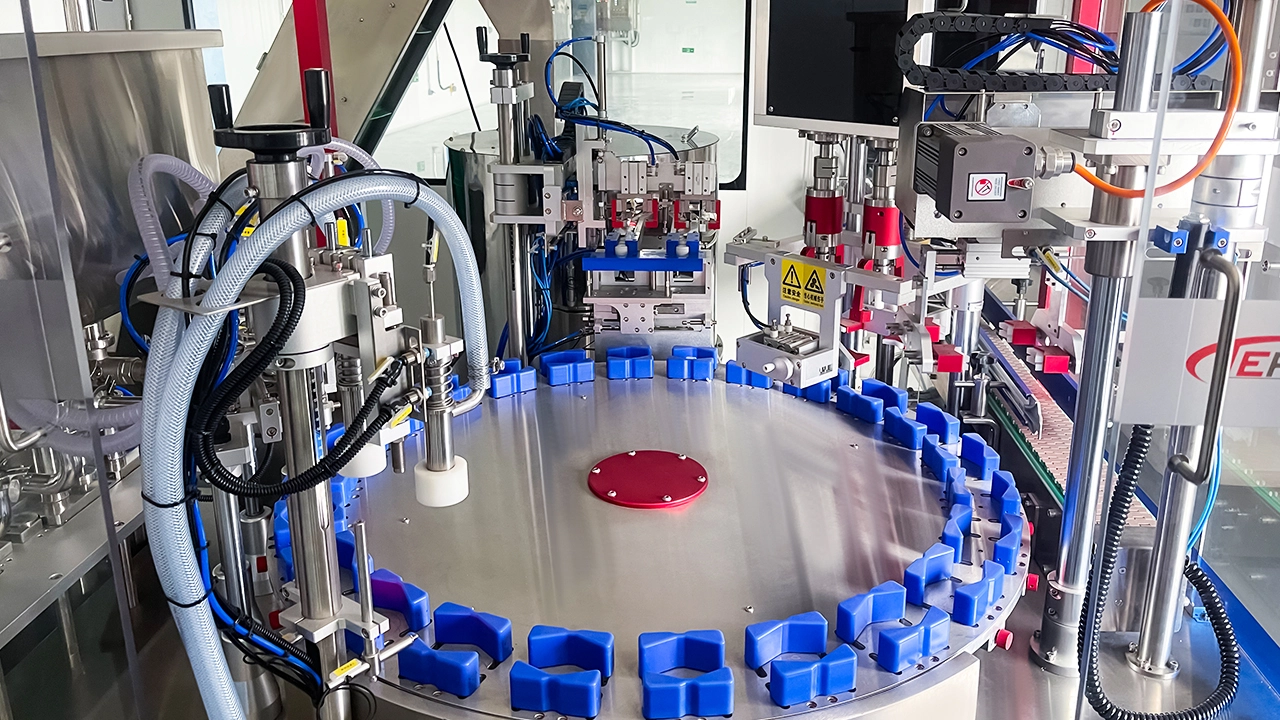 Explosion-Proof Electrical Cabinet, Fully Automatic Explosion-Proof Rotary Filling And Capping Integrated Machine Project Site (2)