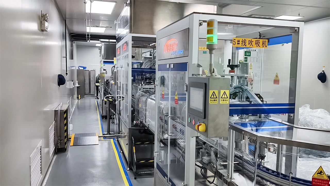 Six-Head Inline Blow And Suction Machine; Six-Head Full-Length Filling Machine; Two-Head Single-Head Capping Machine Project Site (1)