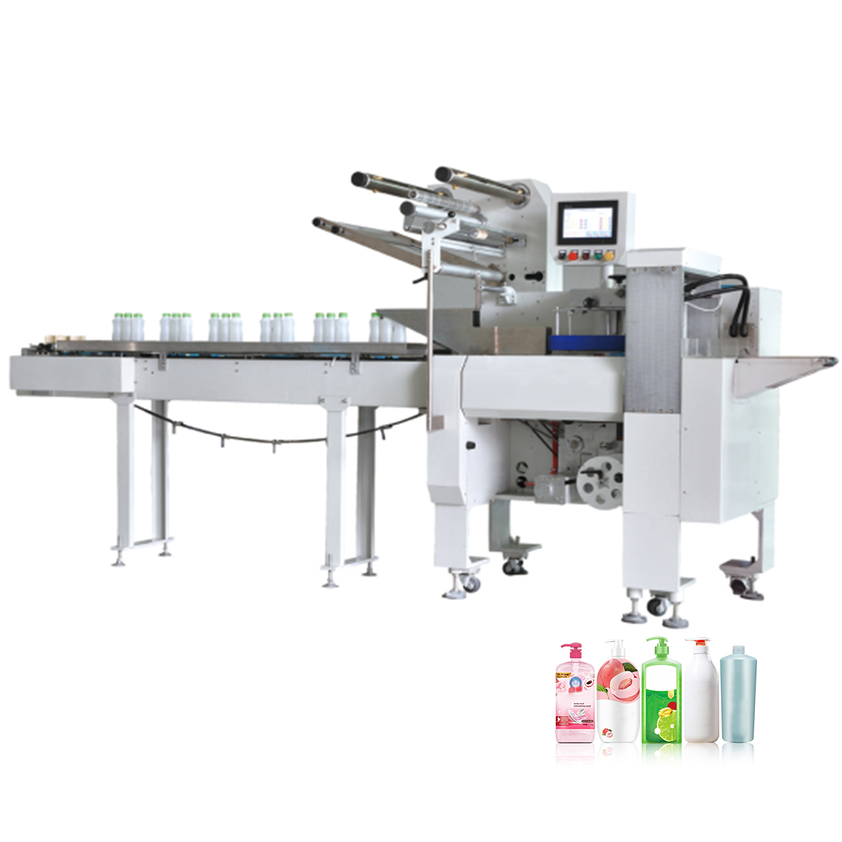 TRPACK Automatic Bottle Wrapping and Shrinking Packaging Machine