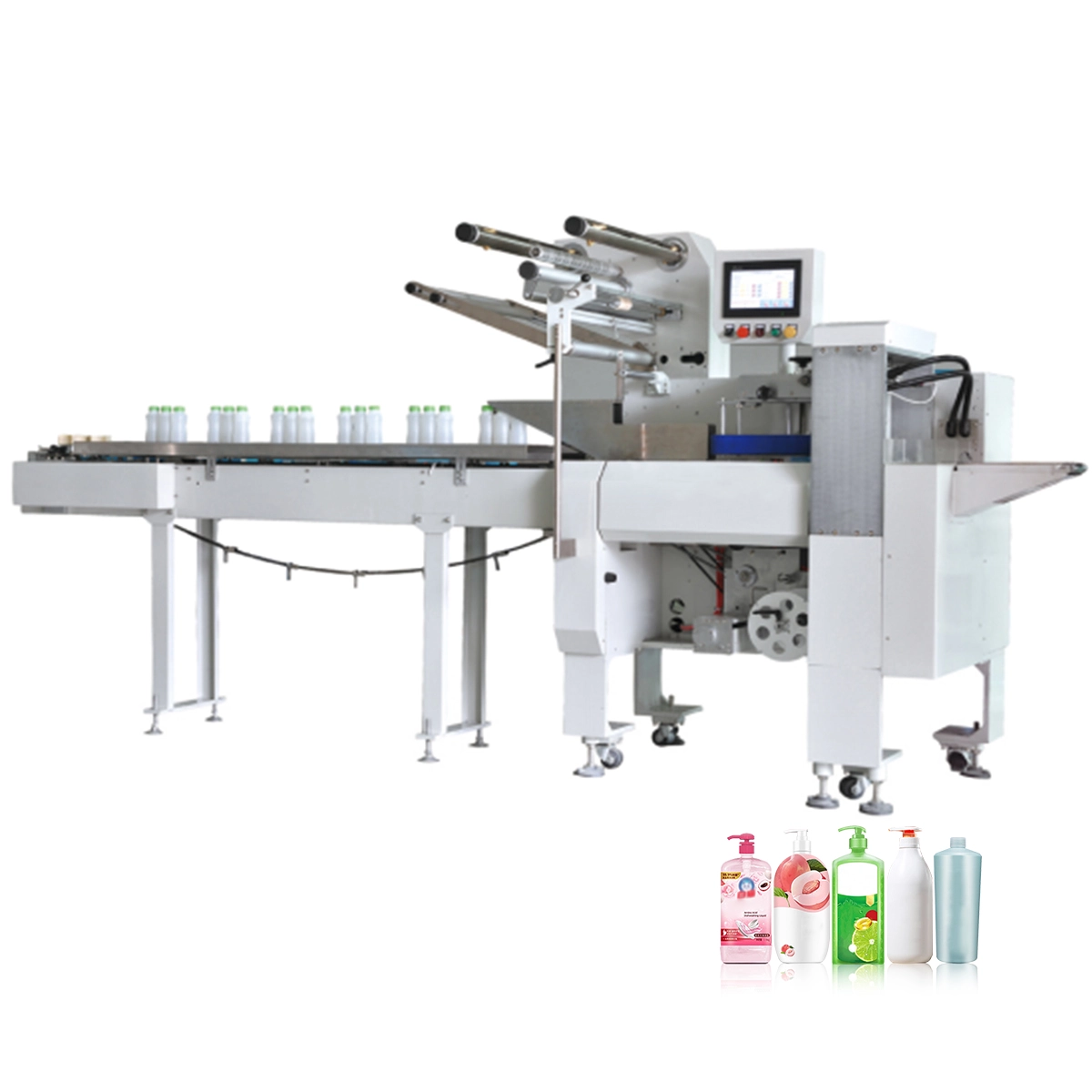 TRPACK Automatic Bottle Wrapping and Shrinking Packaging Machine