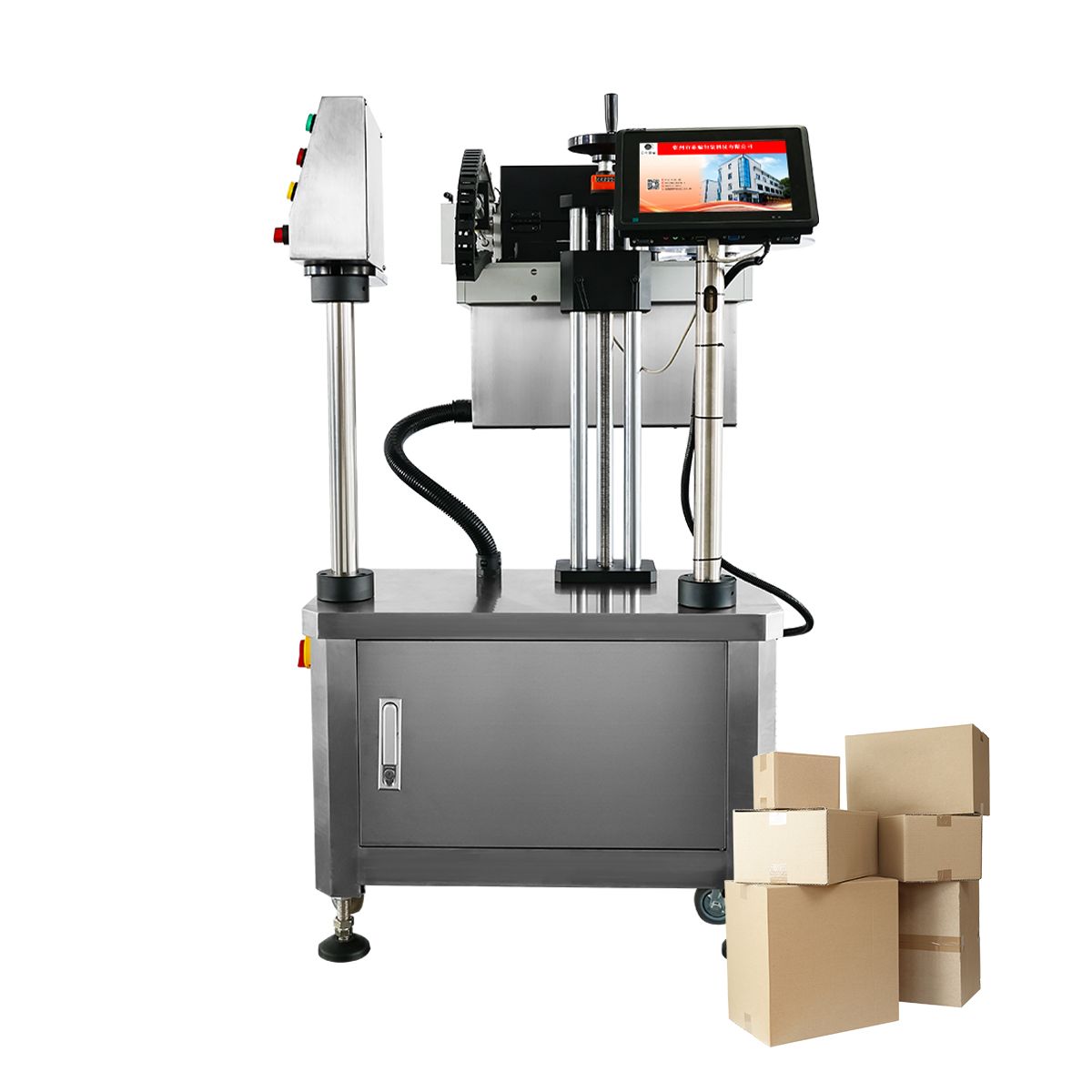 TRPACK automatic carton labeling machine